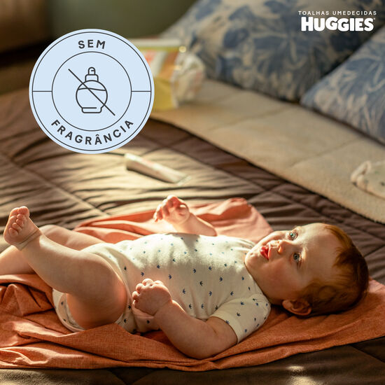 Lenço Umedecido Huggies Puro e Natural - 48 unidades